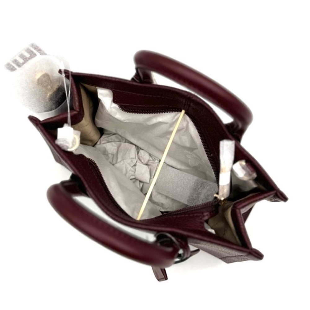 Michael Kors Mirella Small Shopper TZ Xbody Bag Ox Blood - Picture 6 of 8